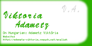 viktoria adametz business card